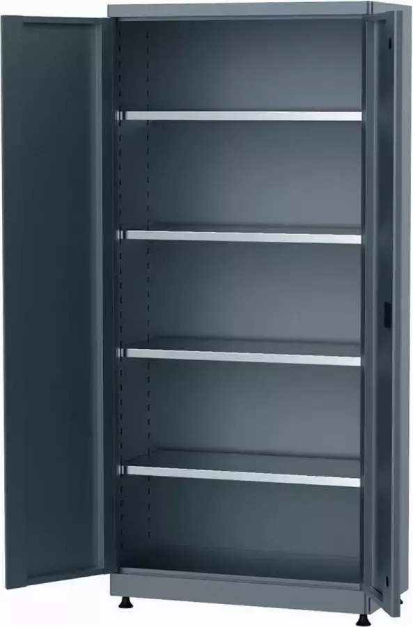 Huvema Materiaalkast met 4 legborden BL 4D 920x450x2030 MC G - Foto 2