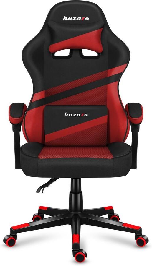 Huzaro Force 4.4 Red Mesh – Ergonomische Gamingstoel met Ademende Stoffen en Stijlvol Design
