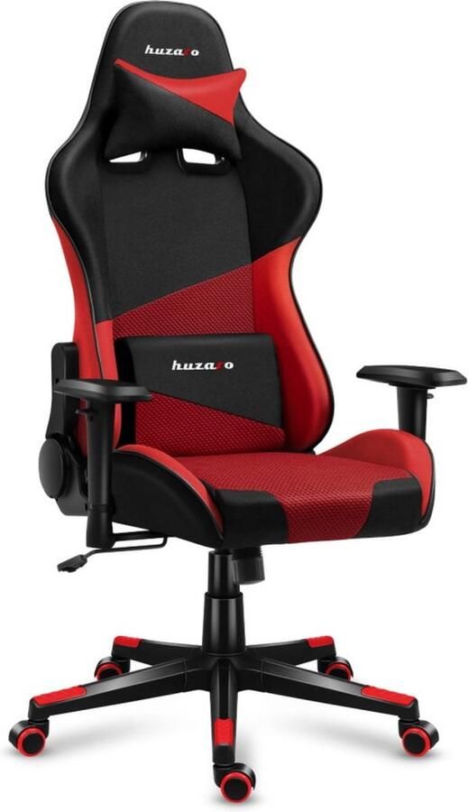 Huzaro Force 6.2 Red Mesh – Ergonomische Gamingstoel met Ventilerende Stoffen en Stijlvol Design