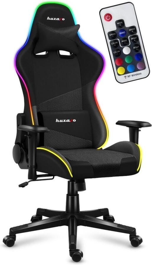 Huzaro Force 6.2 RGB LED – Gamingstoel met RGB Verlichting en Ergonomische Ondersteuning