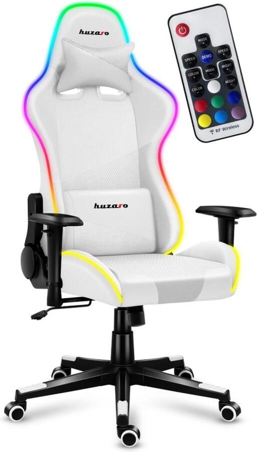 Huzaro Force 6.2 White RGB Gaming stoel