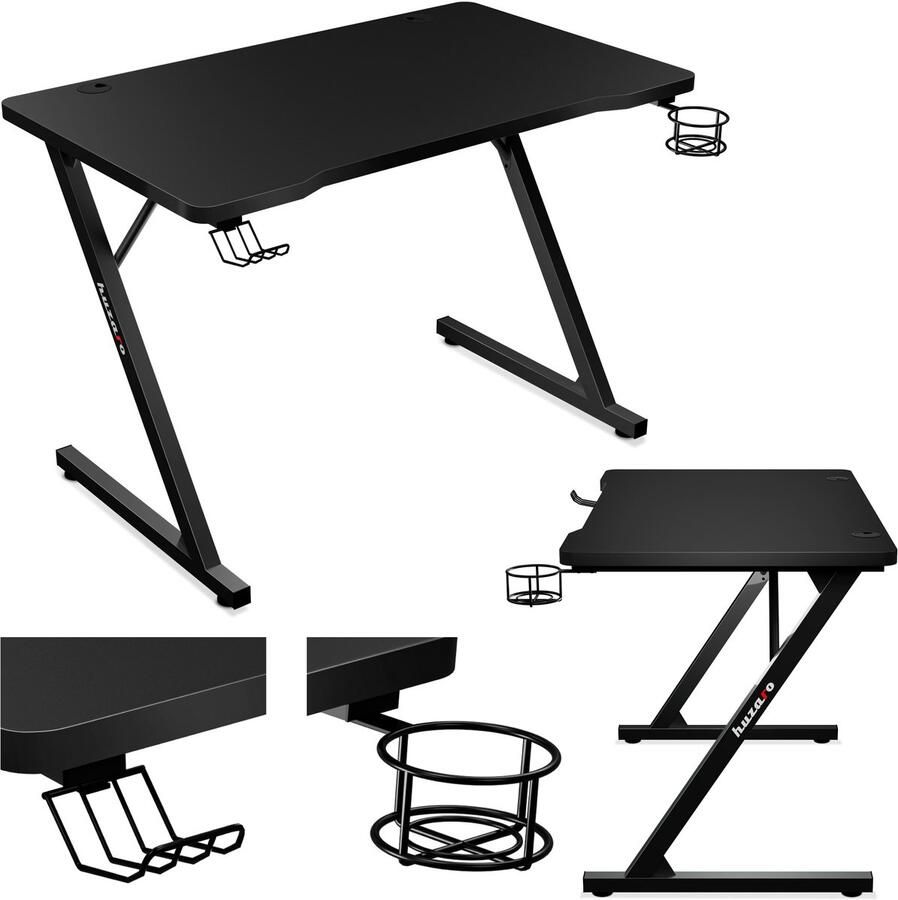 Huzaro Hero 1.8 Gaming Bureau 100x60 cm Zwart - Foto 2