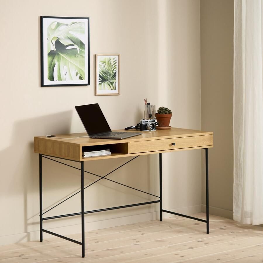 Meubelplaats Bureau Pensacola 120x60 cm Naturel
