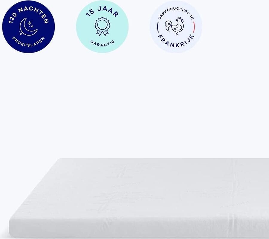 Hypnia Bamboe Topper Matras 80cm x 200cm Bamboo Topper Duurzaam Ademend Alle Formaten Traagschuim Soft Comfort Ultralicht ademend en afneembare hoes uit natuurlijke bamboevezels Oeko-Tex Ergonomische Topdekmatras
