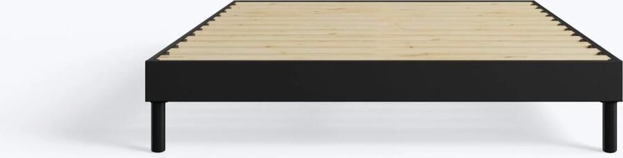 Hypnia Essential Bedbodem Bedframe 140 x 190 Lattenbodem Antraciet Hout Eenvoudige Montage Goed Verstevigd Tijdloze Bedbodem Geschikt Voor Ieder Matras