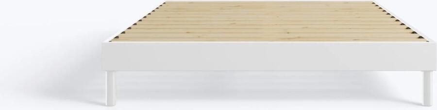 Hypnia Essential Bedbodem Bedframe 140 x 200 Lattenbodem Wit Hout Eenvoudige Montage Inclusief Verstevigingspoten Tijdloze Bedbodem Geschikt Voor Ieder Matras