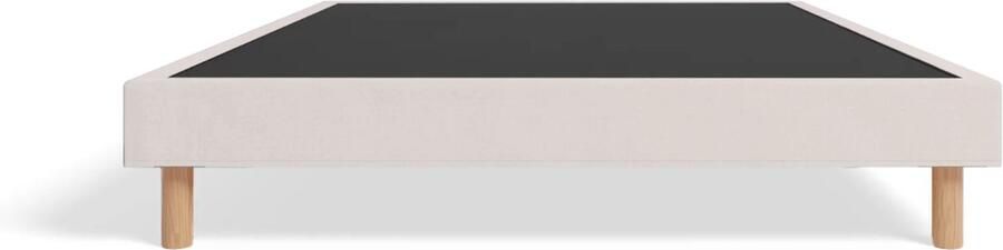 Hypnia Essential Gestoffeerde Bedbodem Bedframe 80 x 200 Lattenbodem Beige Eenvoudige Montage Verstevigde bedbodem Tijdloze Bedbodem Geschikt Voor Ieder Matras