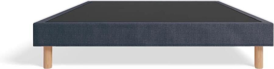 Hypnia Essential Gestoffeerde Bedbodem Bedframe 160 x 200 Lattenbodem Blauw Eenvoudige Montage Inclusief Verstevigingspoten Tijdloze Bedbodem Geschikt Voor Ieder Matras