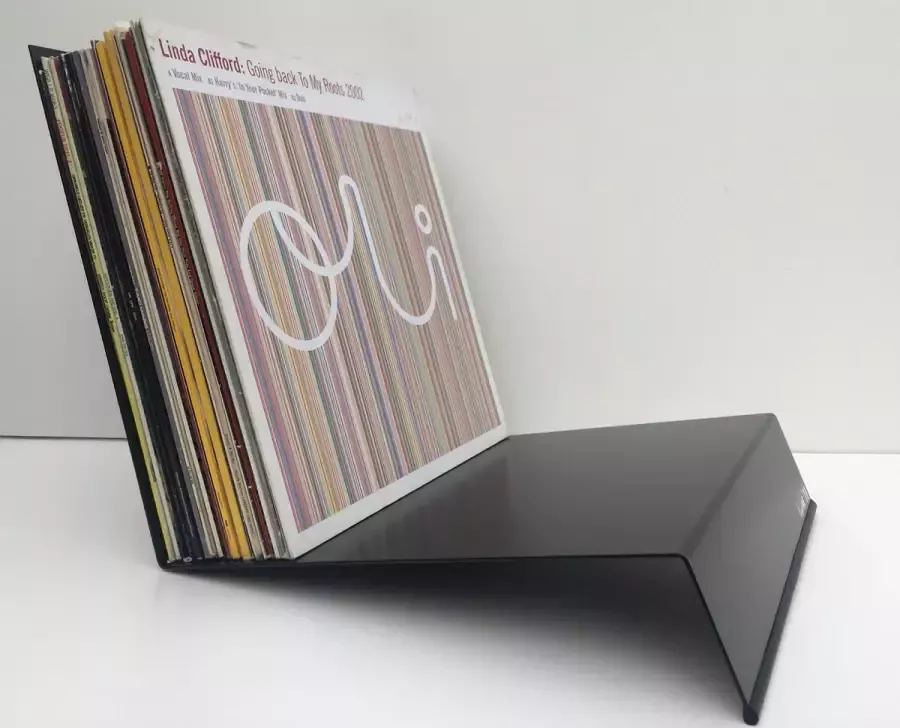 I and ME Vinyl LP Platenrek LP Rek Vinyl Opbergsystemen LP opbergrek Vinylrek Iandme Zwart