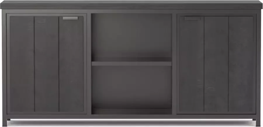 I-Catchers Dressoir limitless black mangohout 180 x 40 x 85 (h) cm