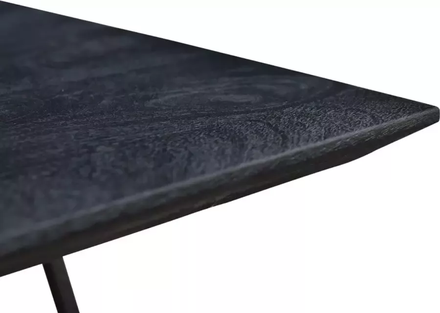 I-Catchers Eettafel beluga black mangohout 180 x 90 x 4 (h) cm