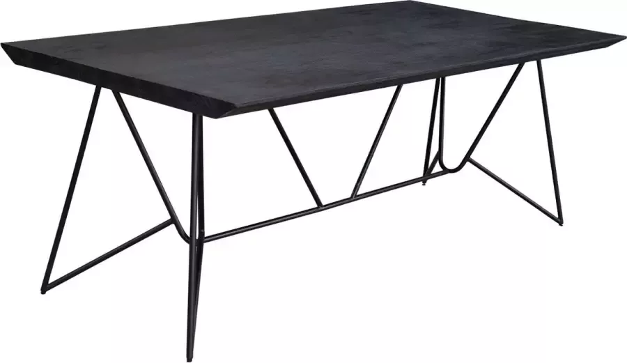 I-Catchers Eettafel beluga black mangohout 240 x 100 x 4 (h) cm