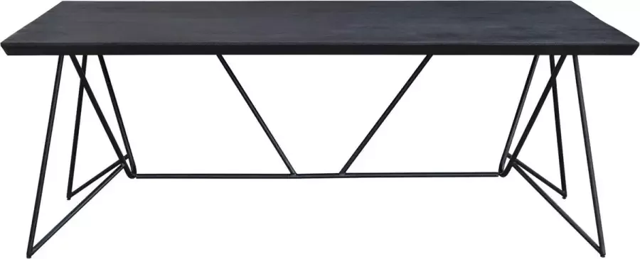 I-Catchers Eettafel beluga black mangohout 260 x 100 x 4 (h) cm