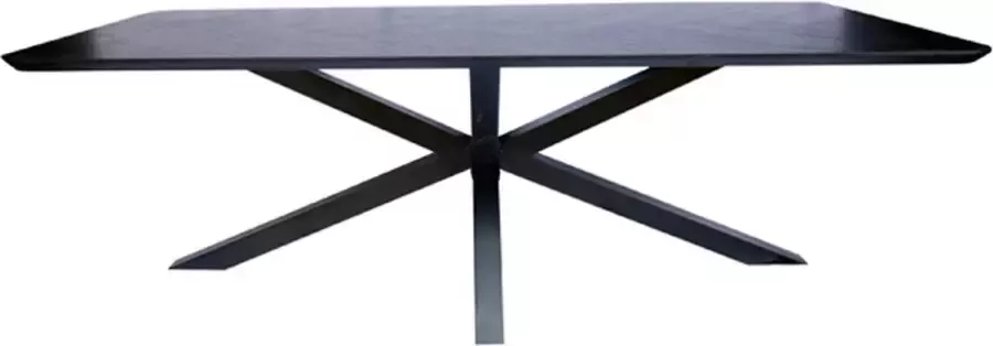 I-Catchers Eettafel fort black eikenhout 240 x 100 x 4 (h) cm