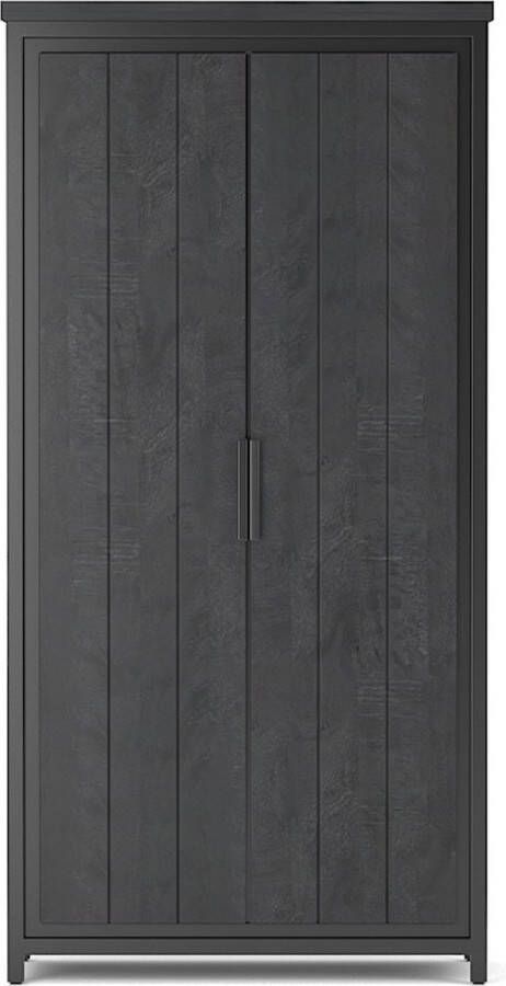Maison de france Maisonriche Cod Collection 2 Door Black Cabinet 180X40X90-CMAM003BLC