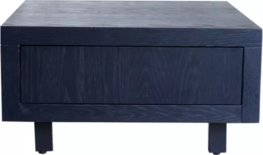 I-Catchers Salontafel fort black eikenhout 70 x 70 x 36 (h) cm