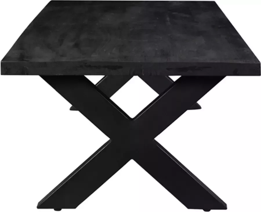 I-Catchers Salontafel limitless black mangohout 140 x 70 x 4 (h) cm