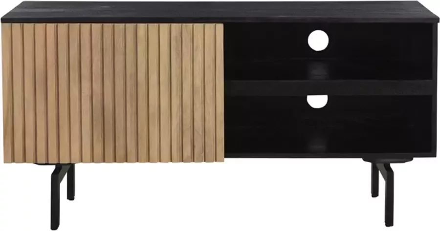I-Catchers Tv meubel piano naturel mangohout 115 x 40 x 60 (h) cm