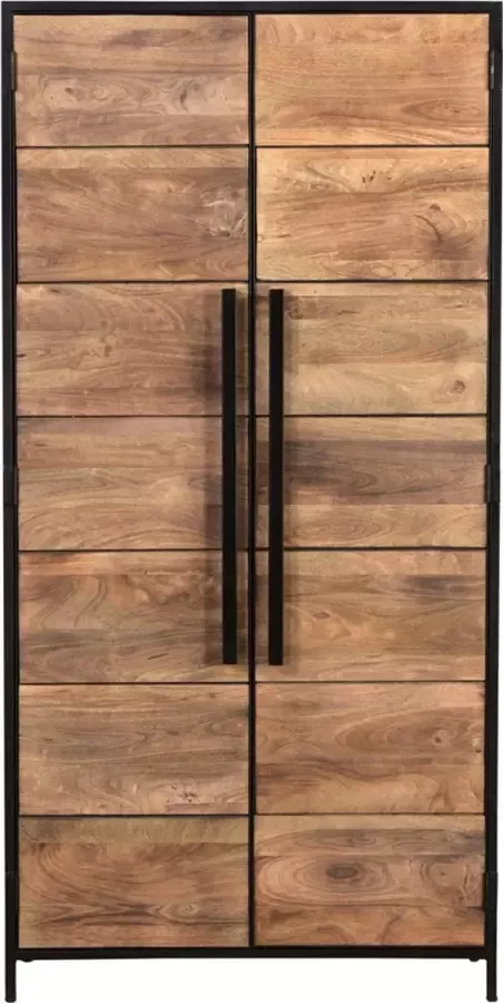 I-Catchers Wandkast barn naturel mangohout 100 x 40 x 200 (h) cm