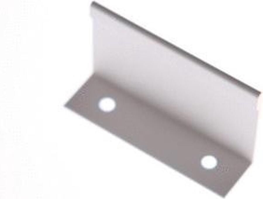 I.B.E. IBE hoekgreep opleggreep 70x1 6mm as=44mm aluminium mat wit