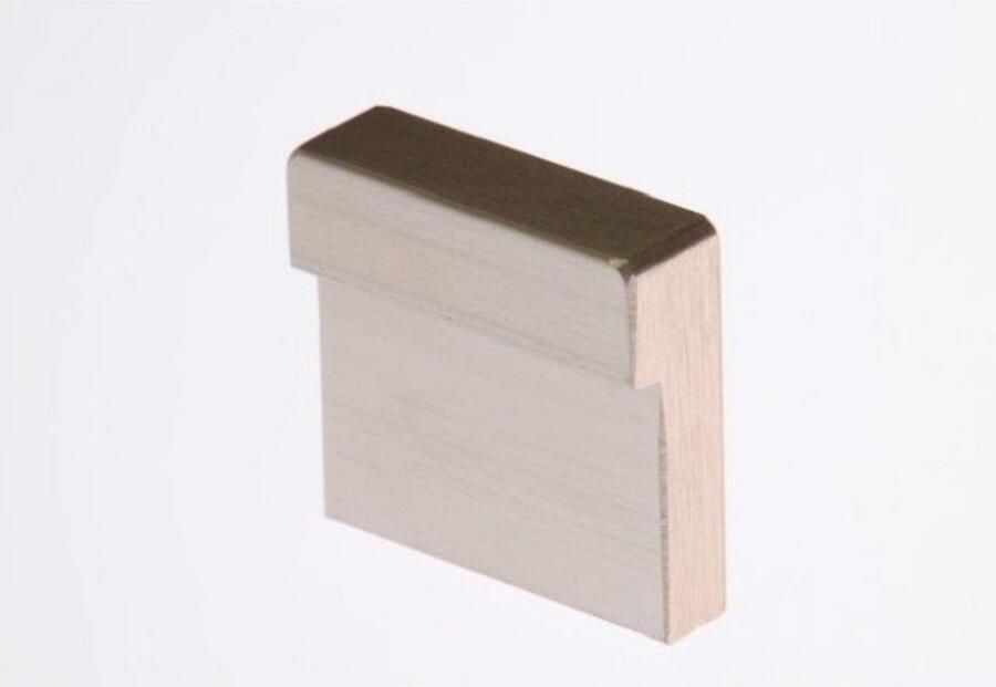 I.B.E. IBE meubelknop MOKA 16mm alu inoxlook 32x30x10mm