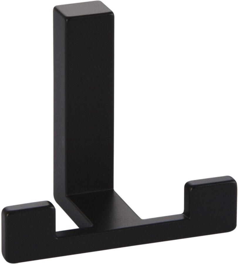 I.B.E. Kapstokhaak dubbel Zwart mat 70x61x40 (4 8)