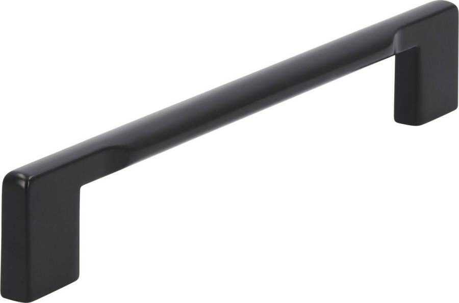 I.B.E. Mat zwarte Meubelgreep recht ovaal 160mm