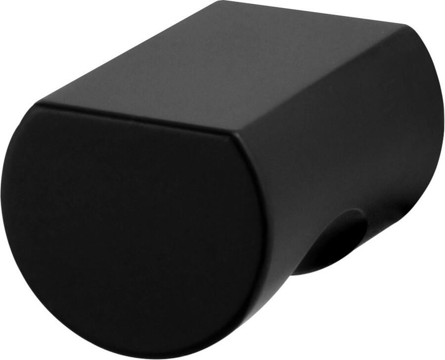 I.B.E. Zwarte aluminium meubelknop PAMA Ø 22mm