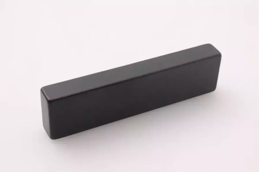 I.B.E. IBE meubelgreep SLAB rechthoekig B97xH28xD12mm as=64mm zwart