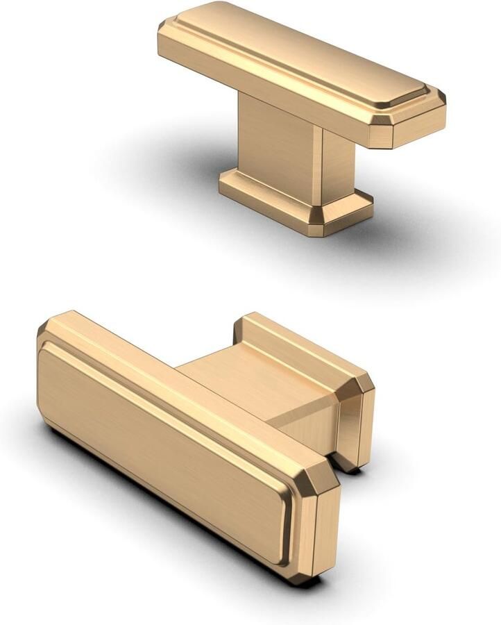 Ibenzoa 10 Meubelknoppen Champagnegoud Vintage Keuken Grepen Zinklegering Ladeknopen Deurgrepen – 51.8mm