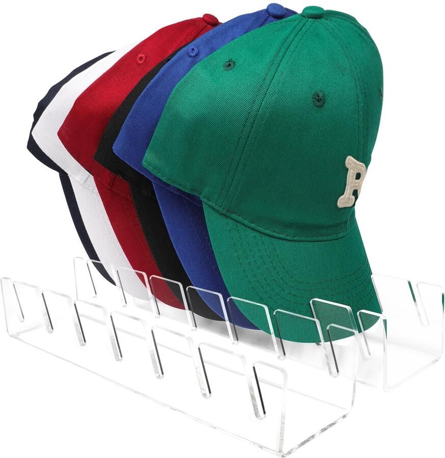 Ibenzoa 2 Stuks Acryl Honkbalpet Organizer Geen Installatie Nodig Opbergdoos voor 14 Petten