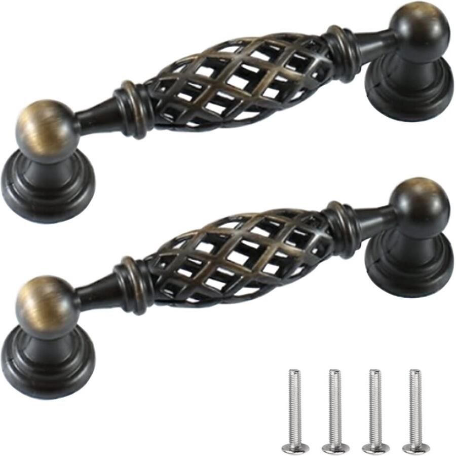 Ibenzoa Antieke Bronskleurige Meubelgrepen Set voor Keuken en Badkamer Interieurverbetering