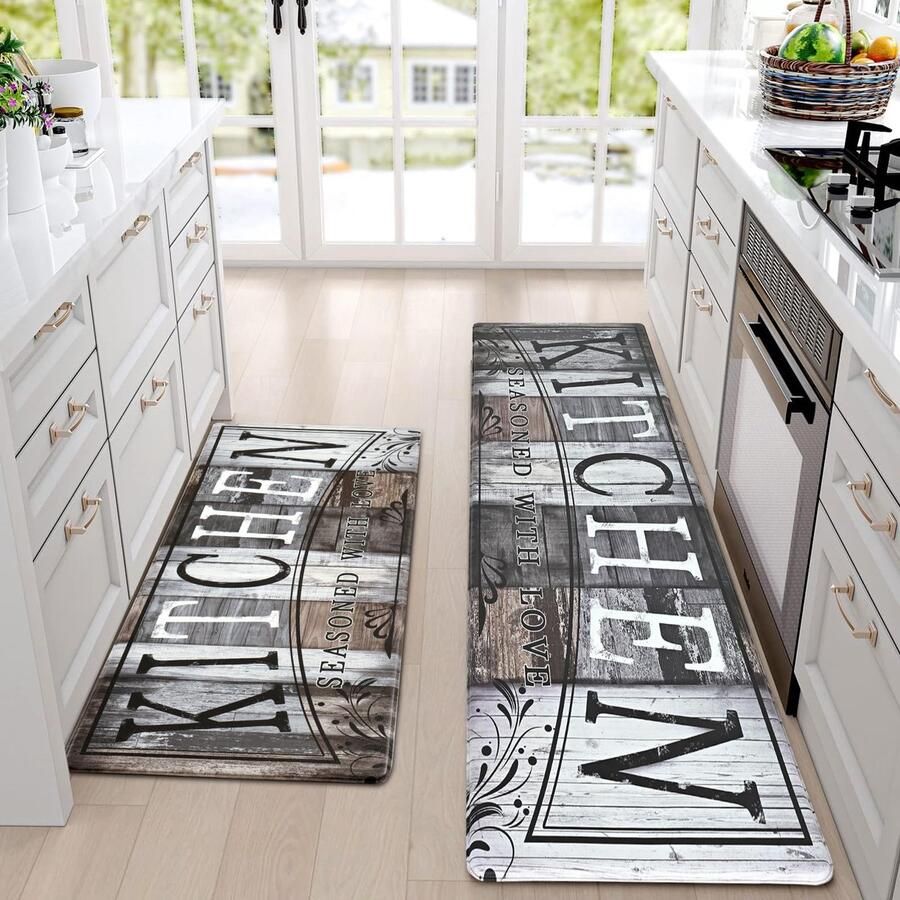 Ibenzoa Antislip en wasbare keukenmat set voor ultiem comfort en veiligheid