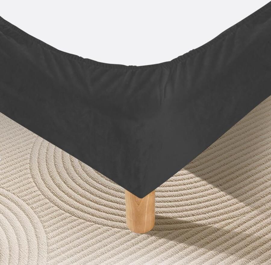 Ibenzoa Bedomtrek met fluwelen stretchstof volledig elastische band decoratieve bescherming van bedframe