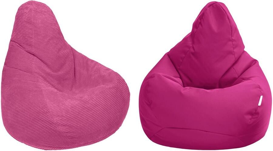 Ibenzoa Comfortabele en Stijlvolle Gaming Zitzak voor Volwassenen met Rugleuning Ideaal voor Binnen en Buiten