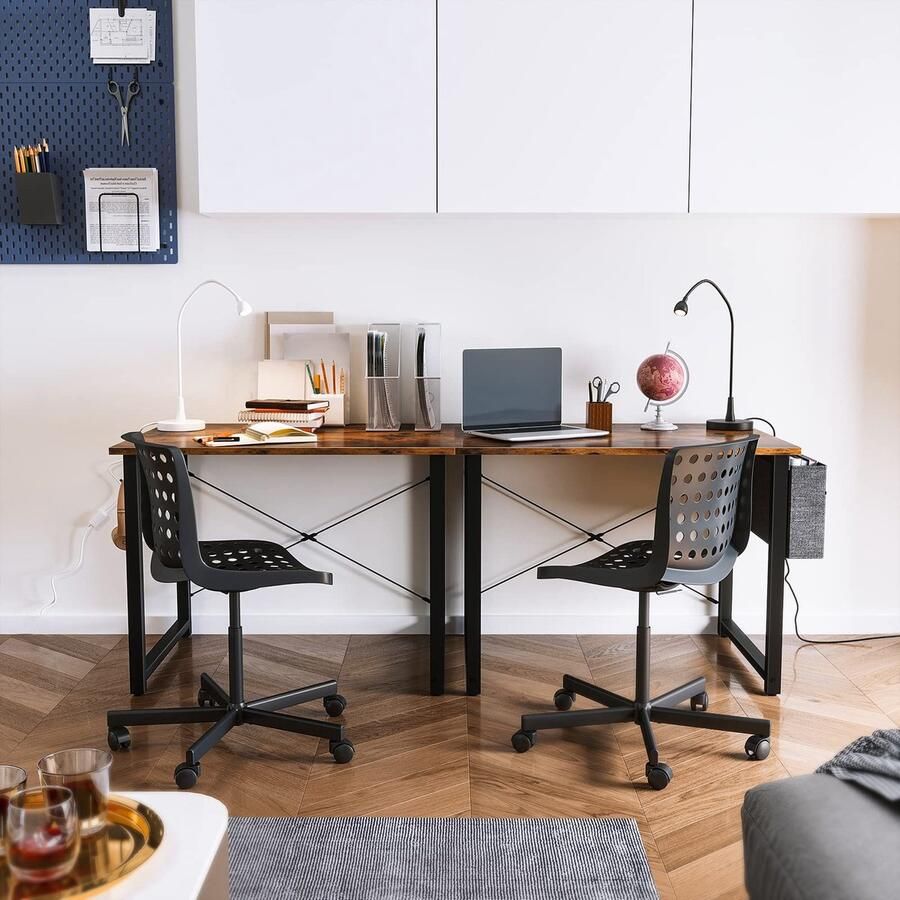 Ibenzoa Compacte en Functionele Computertafel met Handige Opslagoplossingen voor Thuis en Kantoor