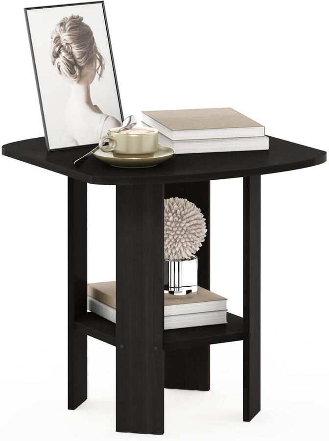 Ibenzoa Compacte en stijlvolle bijzettafel in espressokleur voor elke ruimte