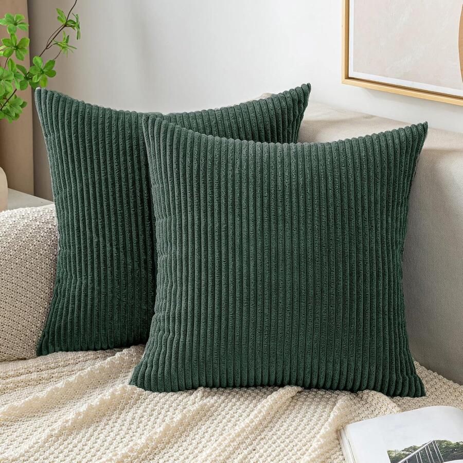 Ibenzoa Corduroy Kussenslopen 45x45 cm Zachte Textuur voor Bank en Bed