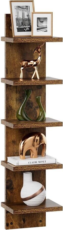 Ibenzoa Decoratief wandrek met vijf niveaus voor veelzijdige opbergruimte