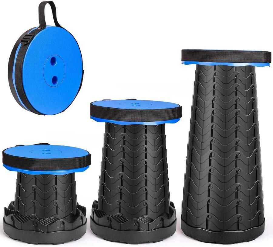 Ibenzoa Draagbare en Verstelbare Telescopische Kruk voor Allerlei Activiteiten