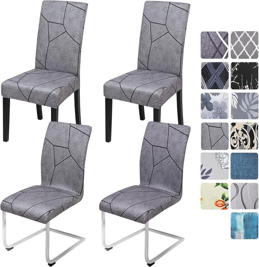 Ibenzoa Duurzame en Flexibele Stoelhoes Set Geschikt voor Eetkamer en Keuken