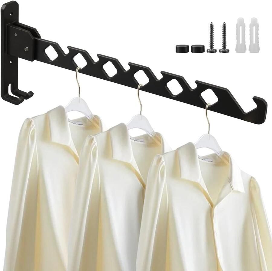 Ibenzoa Duurzame en Verstelbare Muurbeugel voor Kleding en Accessoires Stalen Constructie