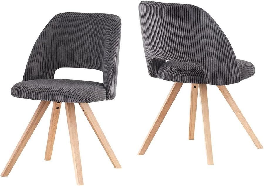 Ibenzoa Duurzame Metalen Eetkamerstoelen Set 2 Stuks Robuust en Modern Design