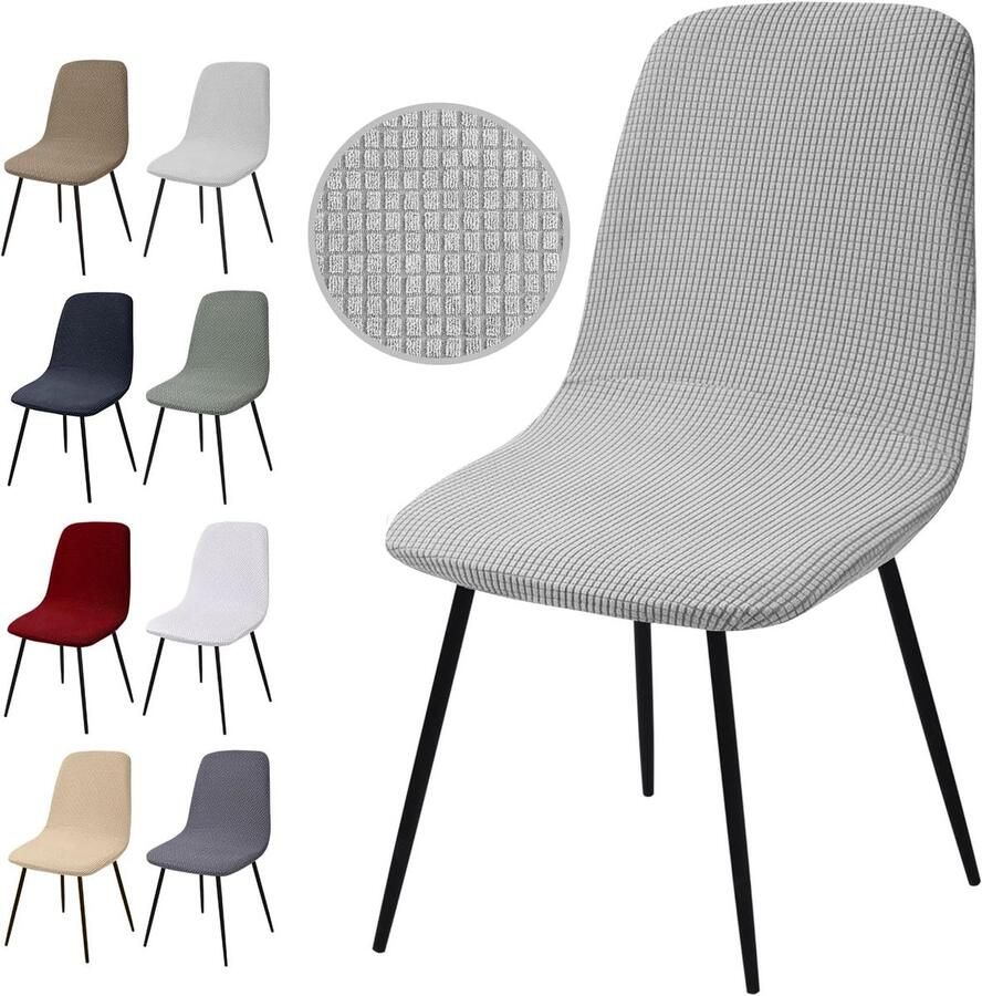 Ibenzoa Duurzame Stoelhoezen Set van Twee Verstelbare en Wasbare Beschermers voor Meubels