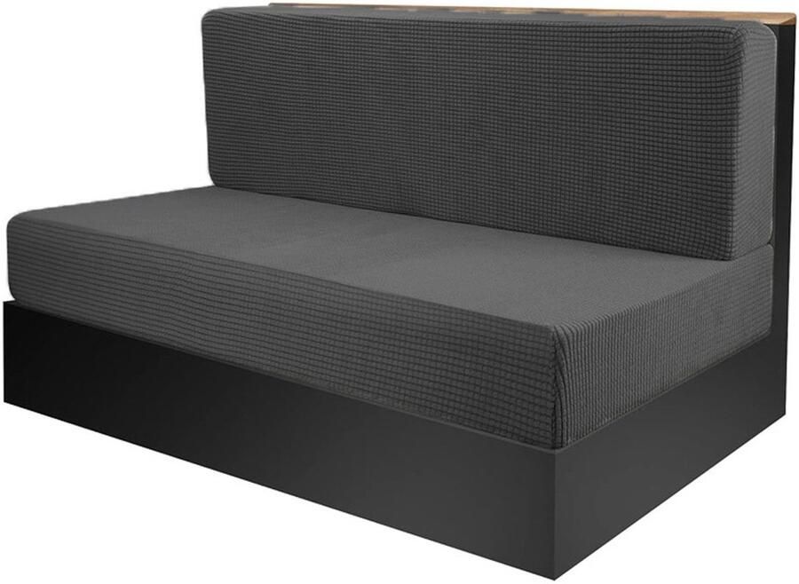 Ibenzoa Duurzame Stretch Hoeslussen Set van 2 Voor Meubels en Aanhangers Donkergrijs