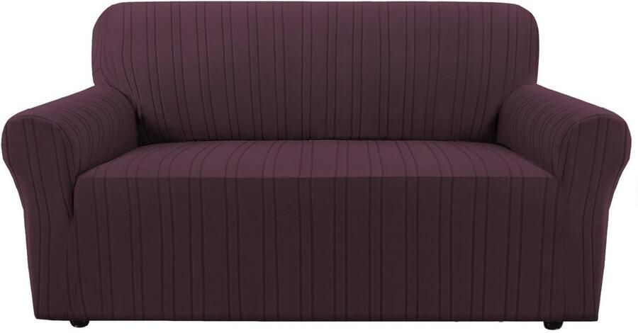 Ibenzoa Elastische bankhoes – Stretch bankhoes voor woonkamer 2-zits (135-165 cm) bruin