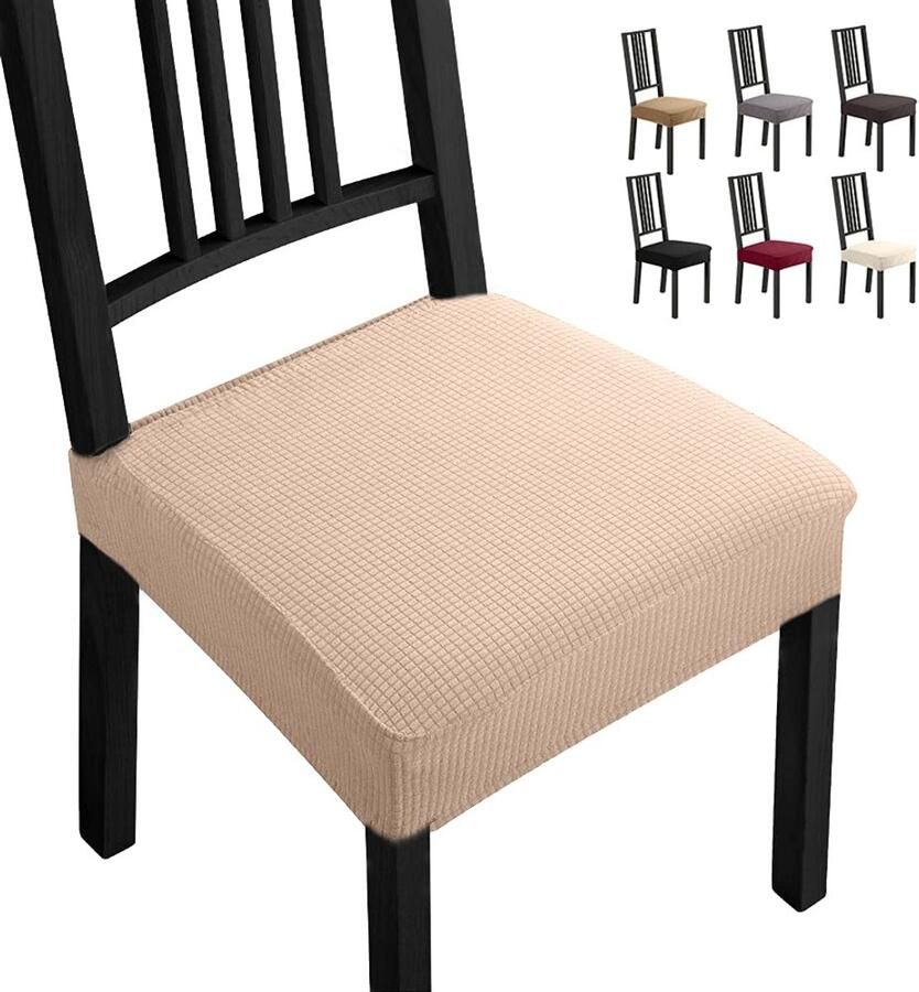 Ibenzoa Elastische en Moderne Jacquard Stoelhoezen Set van Twee voor Vlekbescherming en Stijlvolle Bescherming