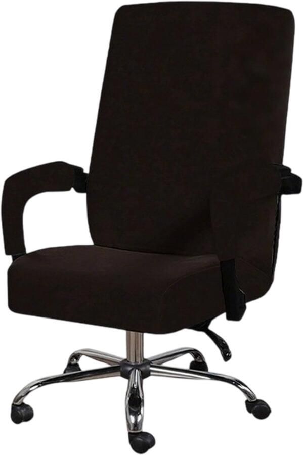 Ibenzoa Elastische en Wasbare Stoelhoezen voor Kantoor- en Gamestoelen met Armleuningen