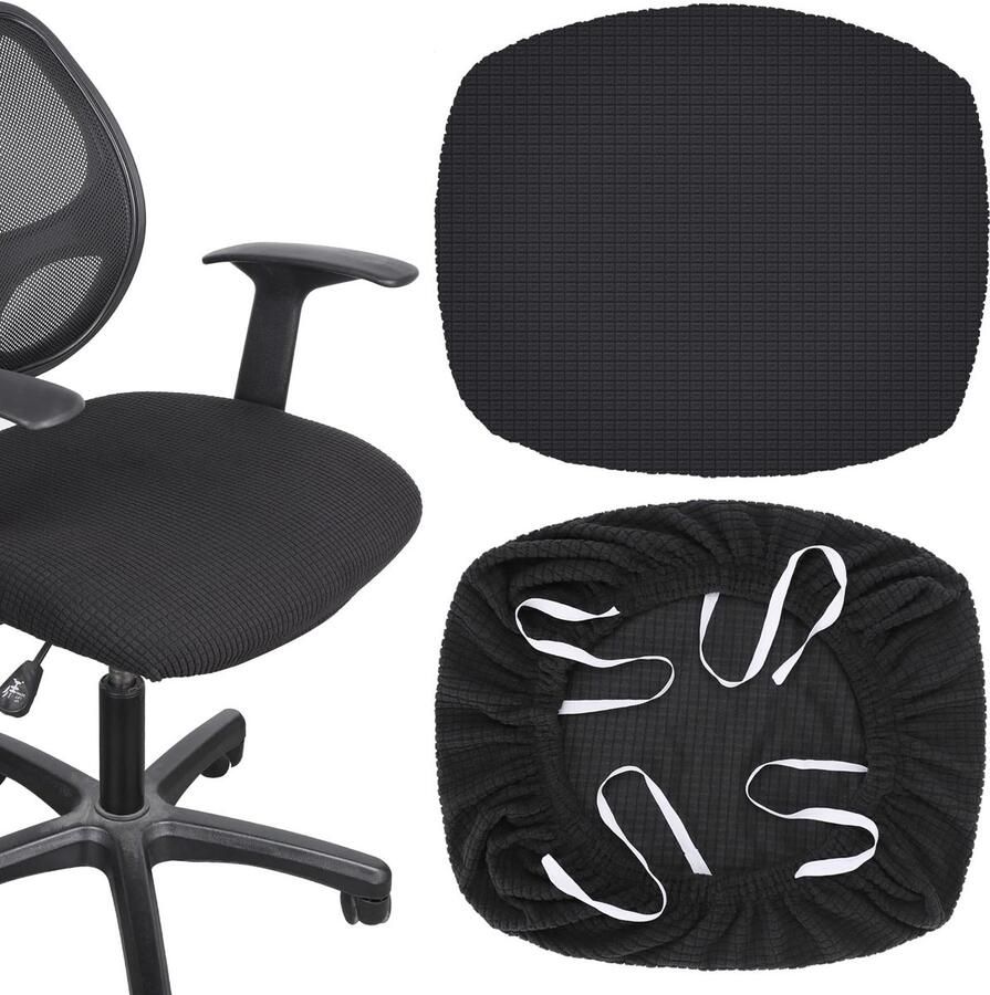 Ibenzoa Elastische en wasbare stoelhoezen voor stoelen set van 2