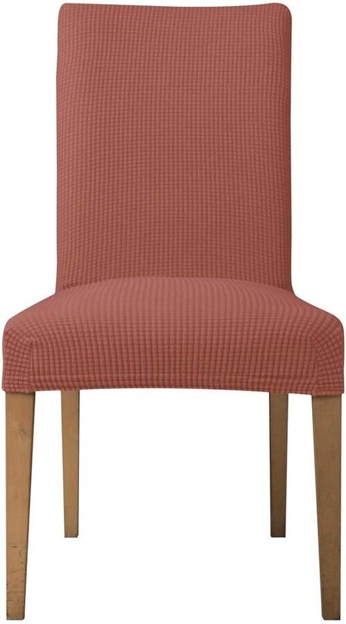 Ibenzoa Elastische Stoelhoezen Set van 6 voor Feesten Bruiloften en Huisdecoratie Koraalrood